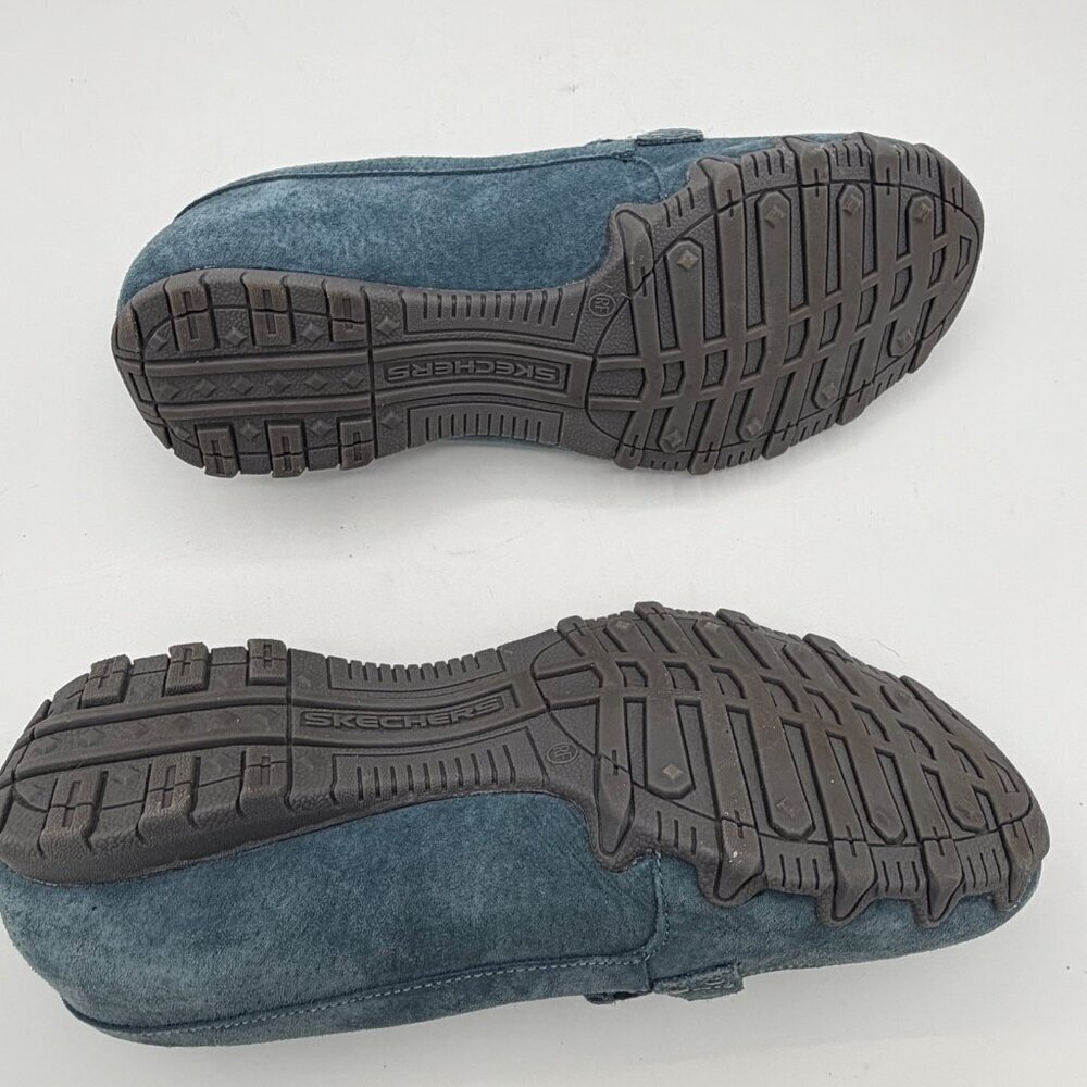 Skechers - Suede Slip-On Shoes - Bikers Of Melbourne. 10 Medium. Blue - Picture 7 of 9